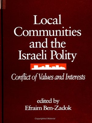 cover image of Local Communities and the Israeli Polity